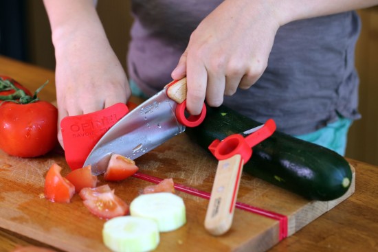 Conjunto de 3 peças para criança, "Le Petit Chef", Vermelho - Opinel