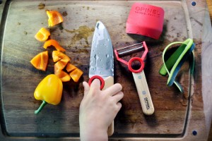 3-teiliges Set für Kinder, „Le Petit Chef“, Rot – Opinel