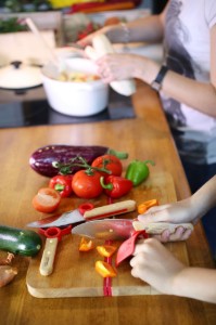 3-teiliges Set für Kinder, „Le Petit Chef“, Rot – Opinel