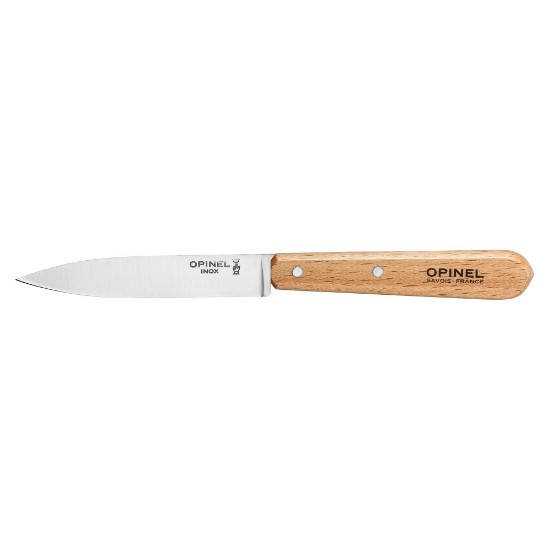 Нож N°112 для очистки фруктов и овощей, нержавеющая сталь, 10 см, "Les Essentiels" - Opinel