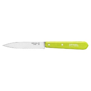 N°113 serrated blade knife, stainless steel, 10 cm, "Les Essentiels", Apple - Opinel