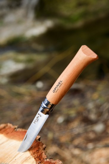 Карманный нож N°08, нержавеющая сталь, 8,5 см, "Tradition Inox" - Opinel