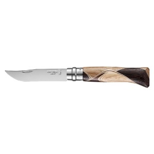 Canivete N°08, aço inox, 8,5 cm, "Tradition Luxury", Chaperon - Opinel