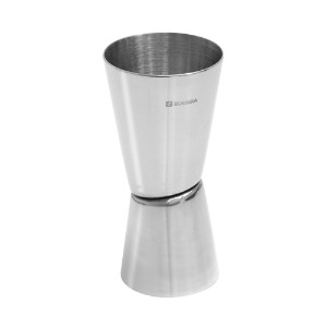 Двойна градуирана мерителна чаша за коктейл (джигер), неръждаема стомана, 30/50 мл - Zokura