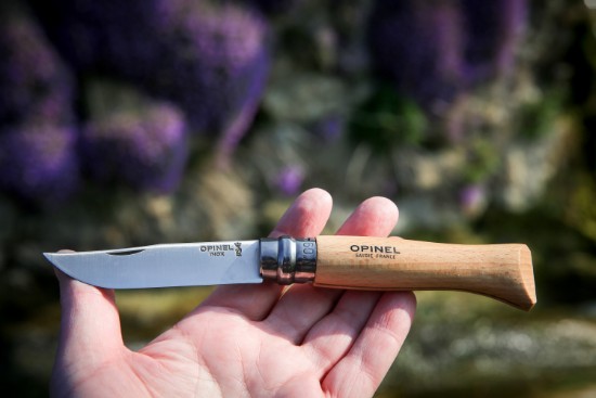 N°09 fickkniv, rostfritt stål, 9 cm, "Tradition Inox" - Opinel