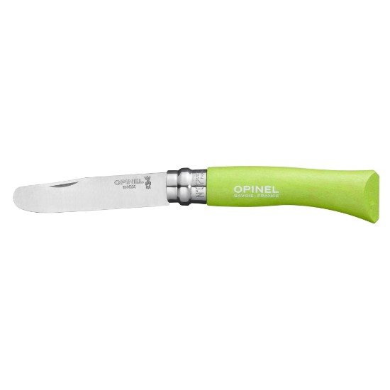 Карманный нож, нержавеющая сталь, 8 см, "My first", Apple - Opinel