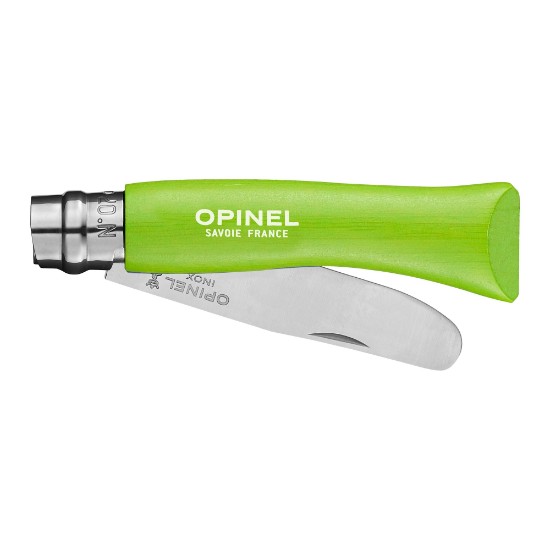 Pocket knife, stainless steel, 8 cm, "My first", Apple - Opinel