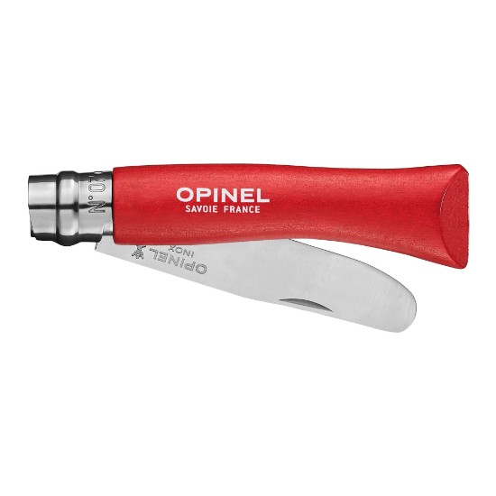 Canivete, aço inox, 8 cm, "My first", Red - Opinel
