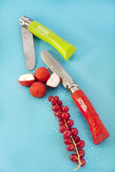 Džepni nož, nehrđajući čelik, 8 cm, "My first", Red - Opinel