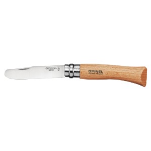 Pocket knife, stainless steel, 8 cm, "My first", Natural - Opinel