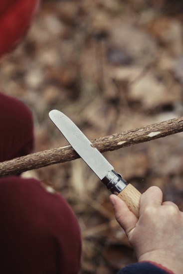 Карманный нож, нержавеющая сталь, 8 см, "My first", Natural - Opinel