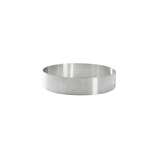 Cercle à tarte perforé, inox, 15,5 cm - de Buyer