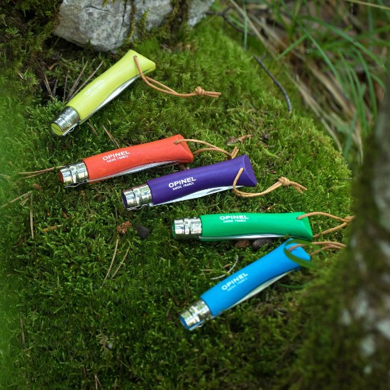 N°07 lommekniv, rustfritt stål, 8 cm, "Colorama", Meadow - Opinel