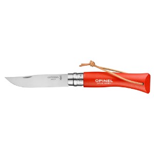 N°07 pocket knife, stainless steel, 8 cm, "Colorama", Orange - Opinel