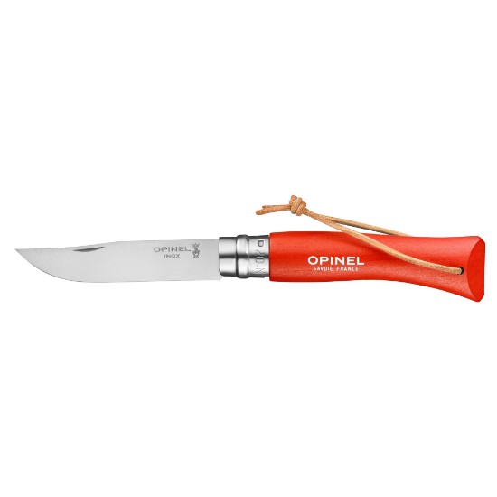 N°07 taskuveitsi, ruostumaton teräs, 8 cm, "Colorama", Orange - Opinel