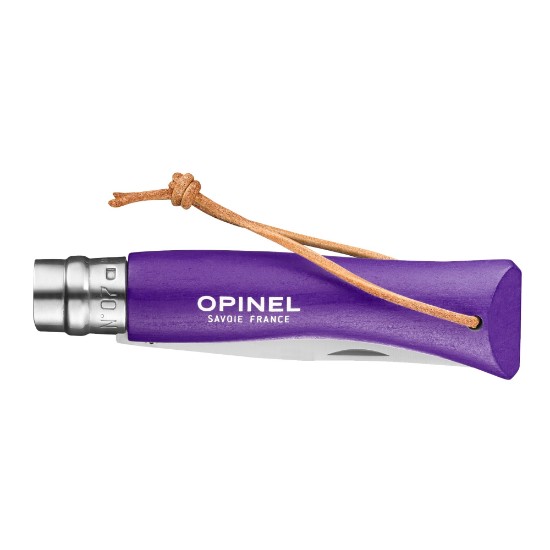 Canivete N°07, aço inox, 8 cm, "Colorama", Violet - Opinel