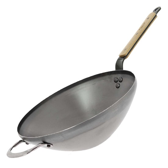 Sartén wok "Mineral B Bois", 28 cm - marca "de Buyer"