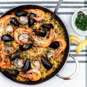 Paella "CHOC" li ma twaħħalx, 36 cm - marka "de Buyer".