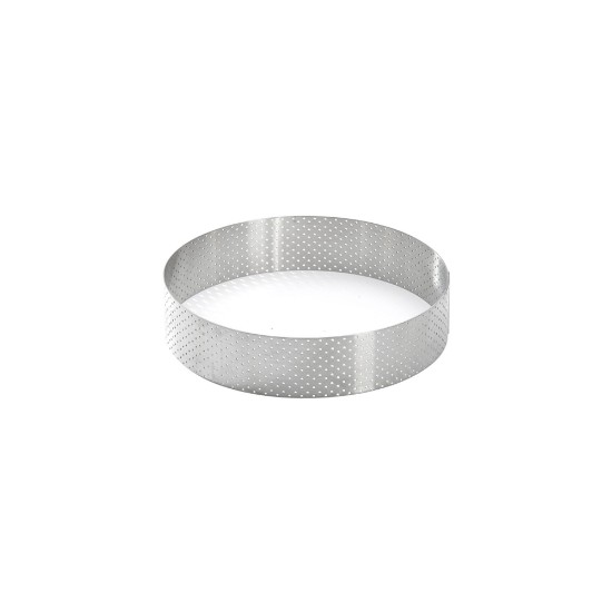 Cercle à tarte perforé, inox, 15,5 cm - de Buyer