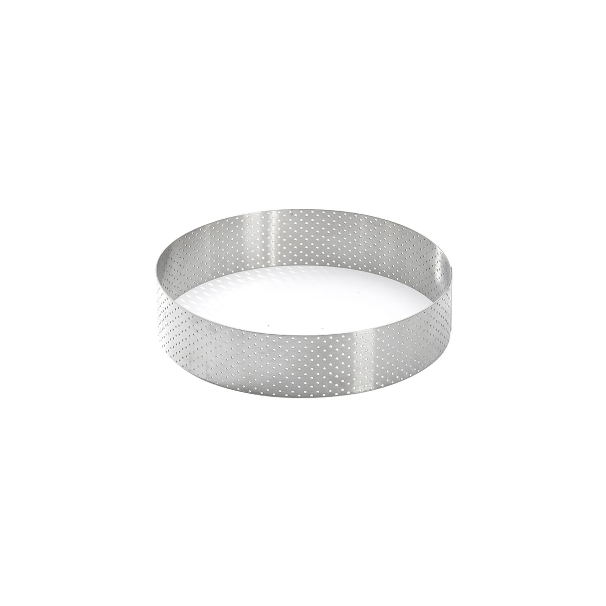 Perforated tart ring, stainless steel, 18.5 cm - de Buyer | KitchenShop