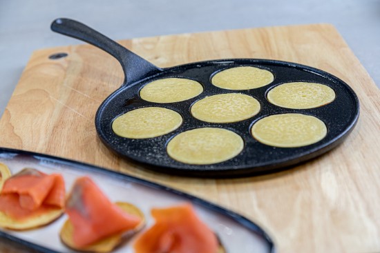 Russian pancake pan, cast iron, 23.5 cm - Kitchen Craft
