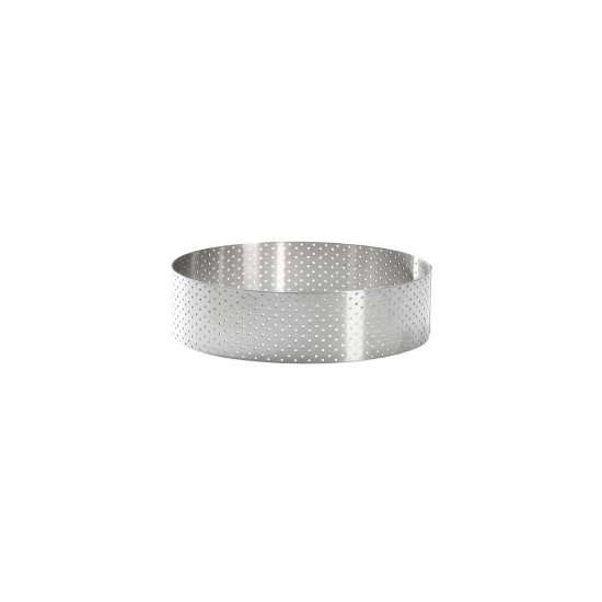 Anello per torta perforato, 12,5 cm, acciaio inossidabile - de Buyer