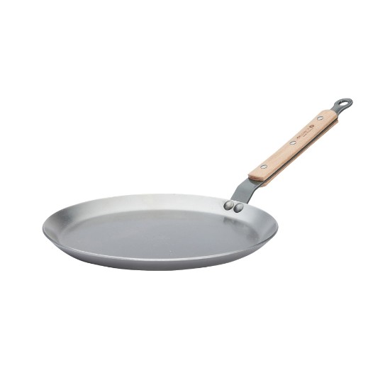 Crêpe pan, steel, 24 cm, "Mineral B Bois" - de Buyer