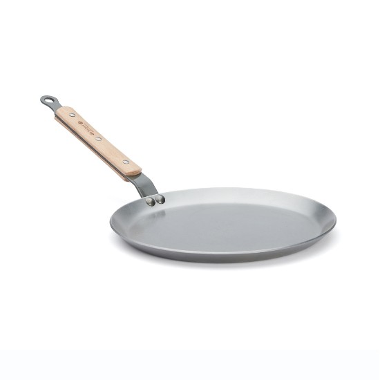 Crêpe pan, steel, 24 cm, "Mineral B Bois" - de Buyer