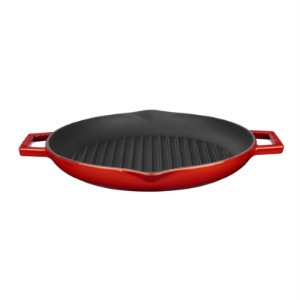 Grill pan, 26 cm, cast iron, red - LAVA brand