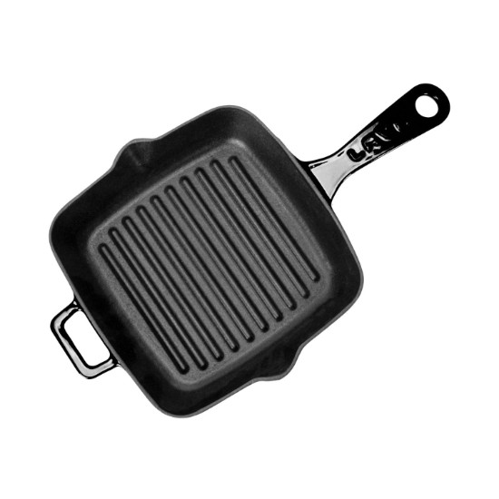 Sartén grill, 20 x 20 cm, negra - marca LAVA