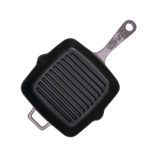 Poêle à griller en fonte, 19,5 x 19,5 cm, violette – LAVA