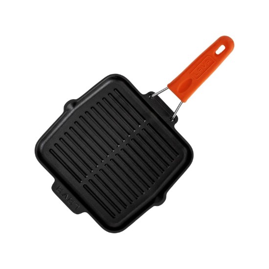 Grill pan, 21 x 21 cm, manku oranġjo - marka LAVA