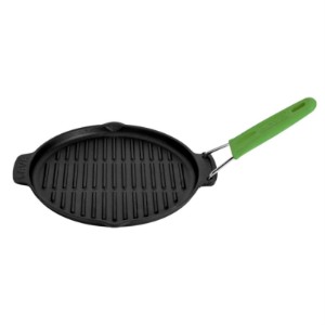 Grill pan, tond, 23 cm, manku aħdar - marka LAVA