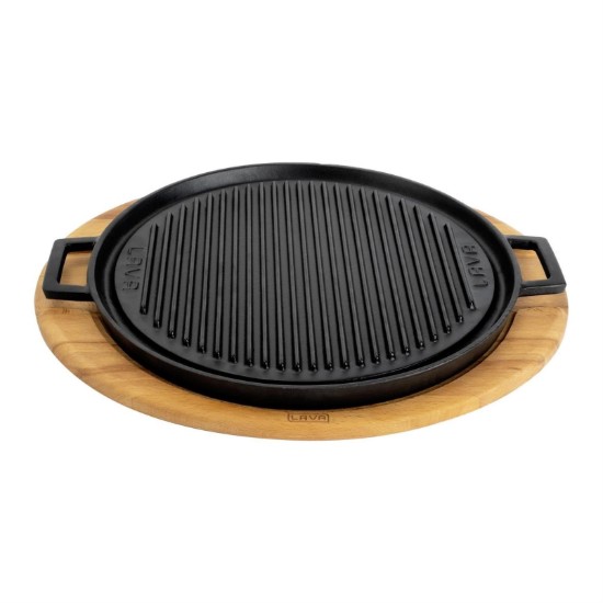 Gjutjärnsgrill med stativ, 34 cm - LAVA