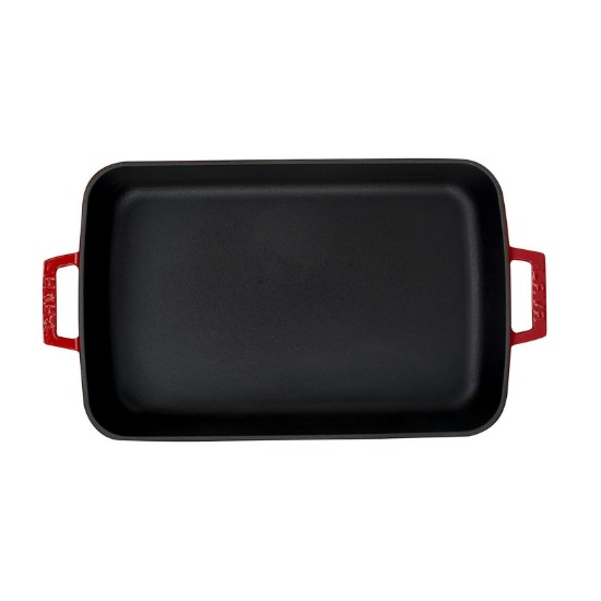 Cast iron tray, 29 x 21 cm, Red - LAVA