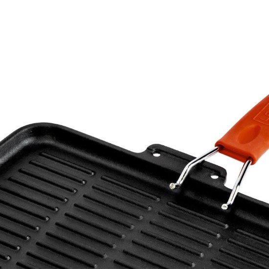 Grillpande, 21 x 30 cm, orange håndtag - LAVA mærke