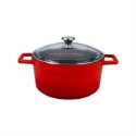 Casserole, Fonte, 28 Cm, Gamme "Glaze", Rouge - Marque Lava-image