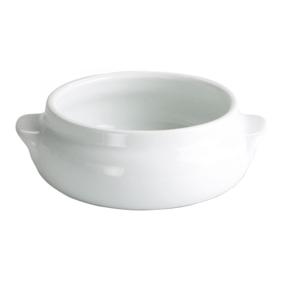 Bowl with handles, porcelain, 16 x 13.5 cm - Viejo Valle