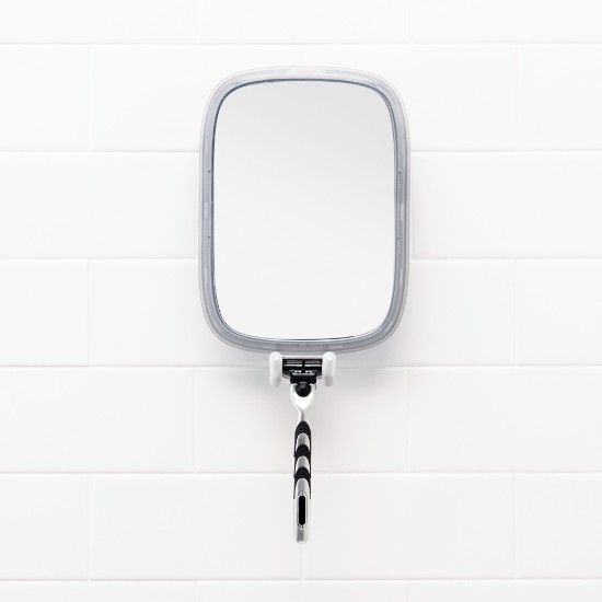 Dugfrit badeværelsesspejl med sugekop, 33,5x18cm, "Good Grips" - OXO
