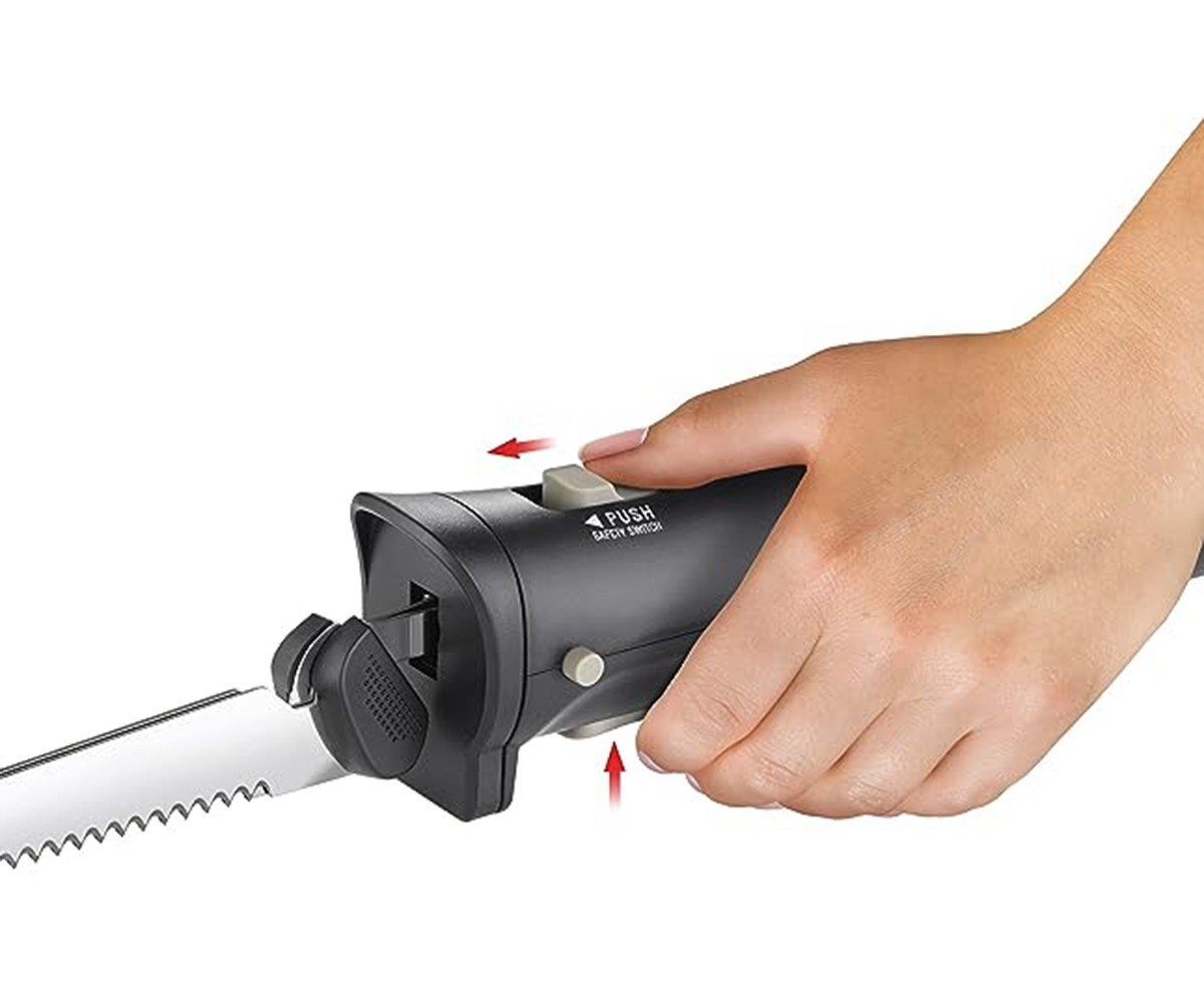 Electric Knife for Carving Meats, Stainless Steel Cordless