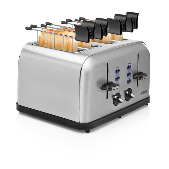 Toaster b'4 slots, 1750W, "Steel Style 4" - Princess