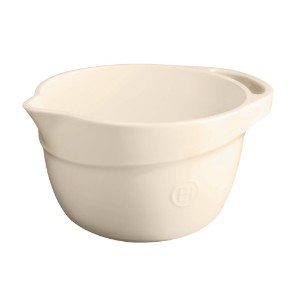 Mixing bowl, ceramic, 23.5cm/4.5L, Clay - Emile Henry