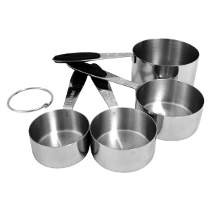 4-teiliges Messbecher-Set, Edelstahl - Zokura