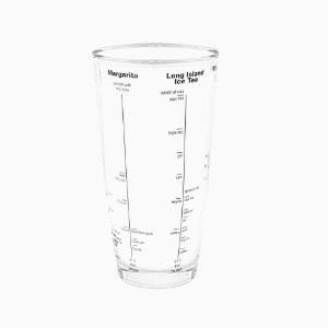 Shaker per cocktail con ricette, in vetro, 700 ml - Zokura