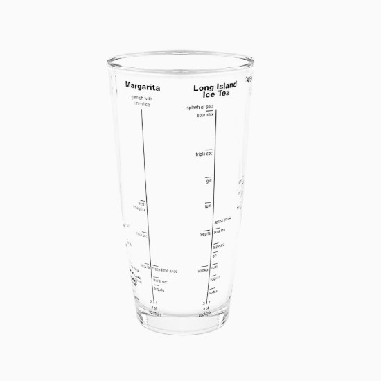 Cocktailshaker med recept, gjord av glas, 700 ml - Zokura