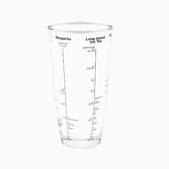 Cocktailshaker mit Rezepten, aus Glas, 700 ml - Zokura