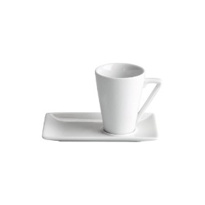 Coffee cup with saucer, porcelain, 60 ml - Viejo Valle 
