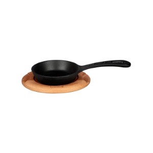 Frying pan, cast iron, 12 cm, with stand - LAVA brand