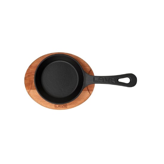 Bratpfanne, Gusseisen, 12 cm, mit Ständer - Marke LAVA
