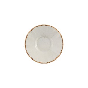 Lėkštė arbatos puodeliui, porcelianinė, 12cm, "Metų laikai", Pilka - Porland